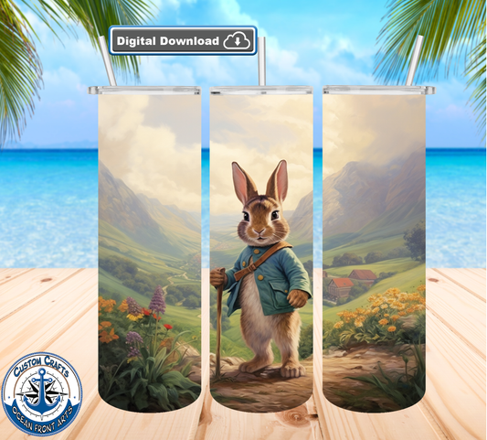 Cutest Peter Rabbit 20oz tumbler design digital download png file